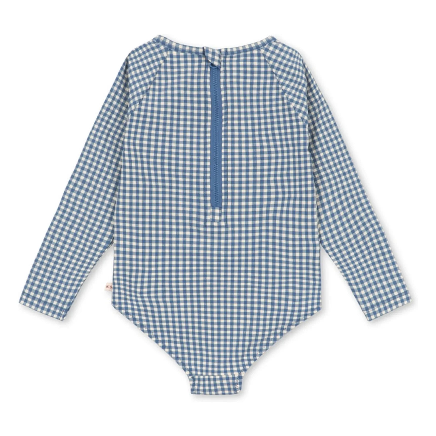 Konges Sløjd - Traje de Baño Manga Larga Fresia Carreaux Fibras Recicladas | Azul