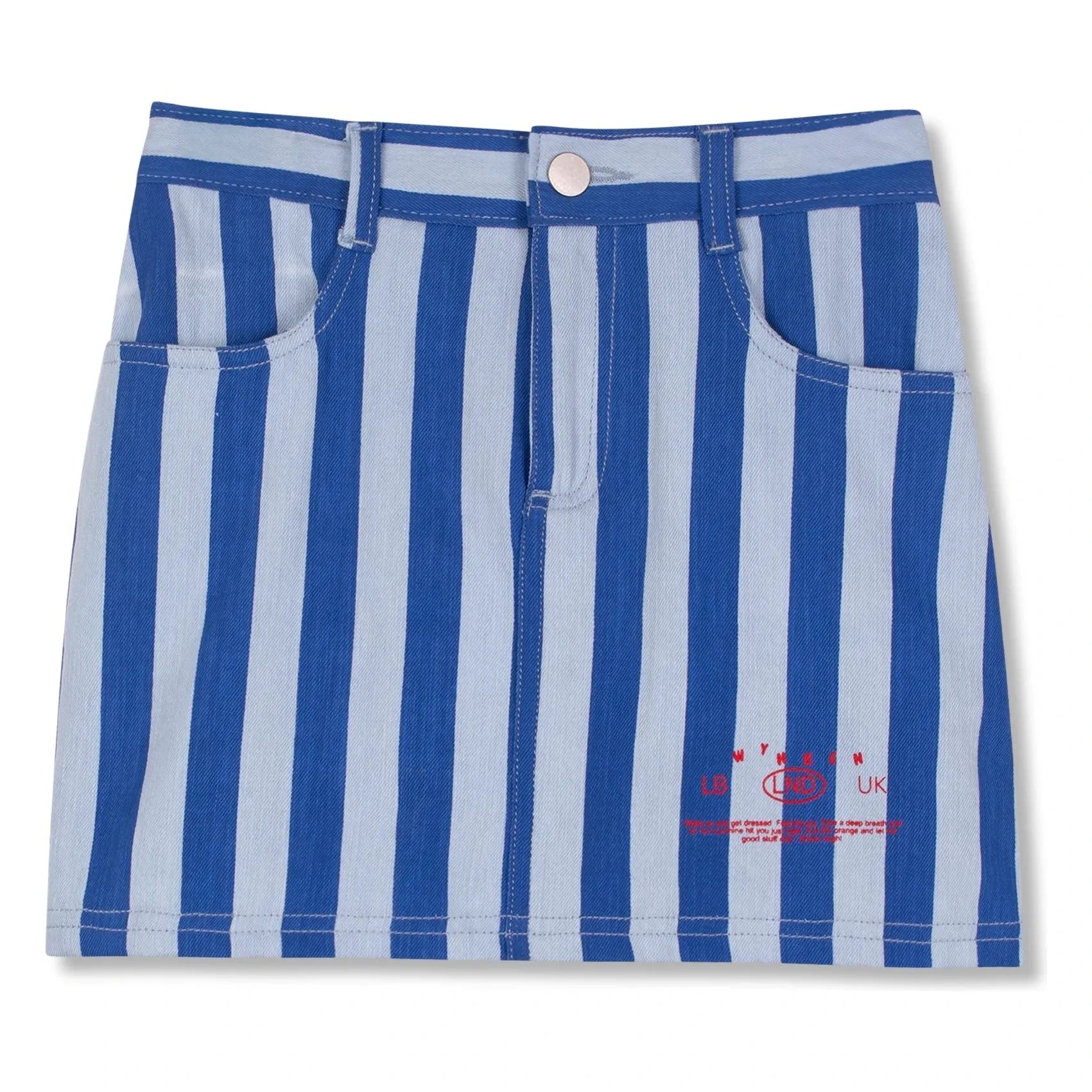 Wynken - Falda a rayas | Azul