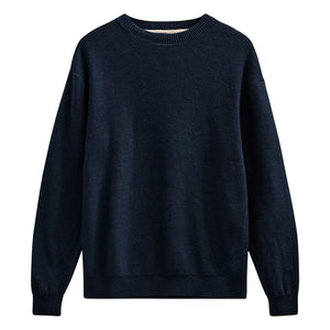Anerkjendt - Jersey de algodón Akebbe | Azul oscuro