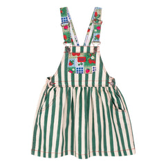 Favorite People - Vestido Peto Fragola Rayado | Verde