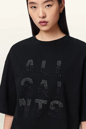 Camiseta STACKS AllSaints para mujer de algodón, corte holgado