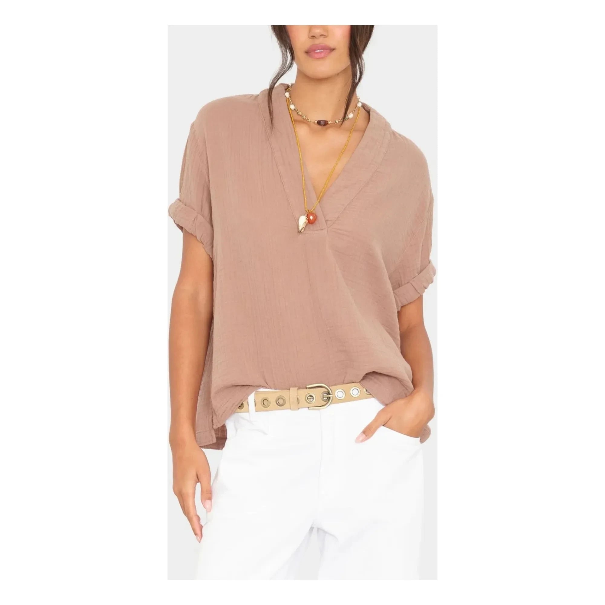 Xirena - Blusa Avery | Marrón