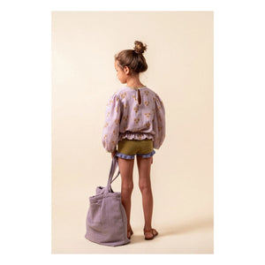 birinit - Blusa de algodón orgánico a rayas Cinca | Malva