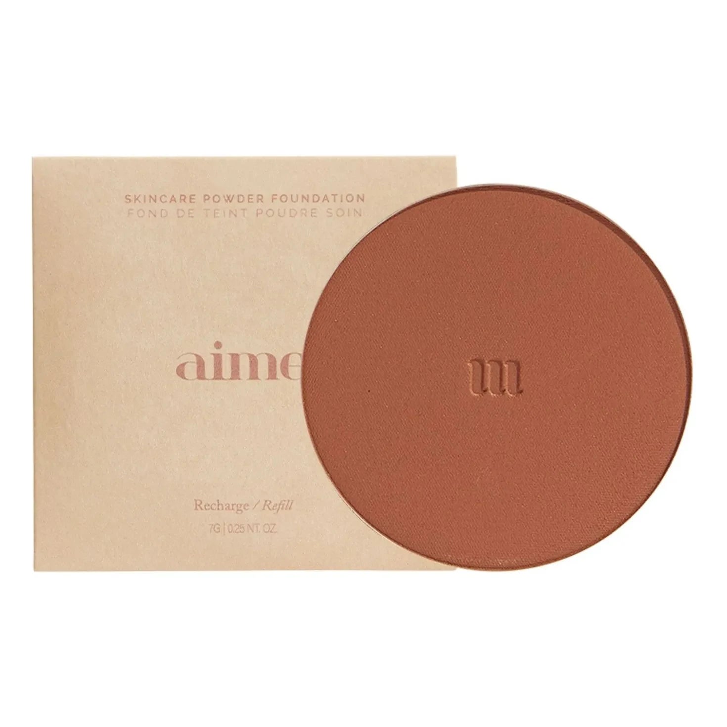 AIME - Base de Maquillaje en Polvo SPF+30 Recambio - 7g | Oscuro