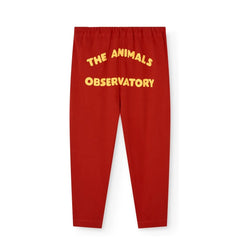 The Animals Observatory - Pantalón de chándal Stag de algodón orgánico | Rojo