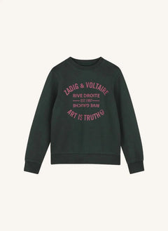 Zadig & Voltaire - Simba Art Is Truth sudadera de algodón orgánico | Denim negro