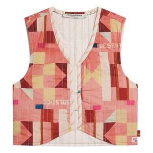 Scotch & Soda - Chaleco geométrico reversible | Rosa
