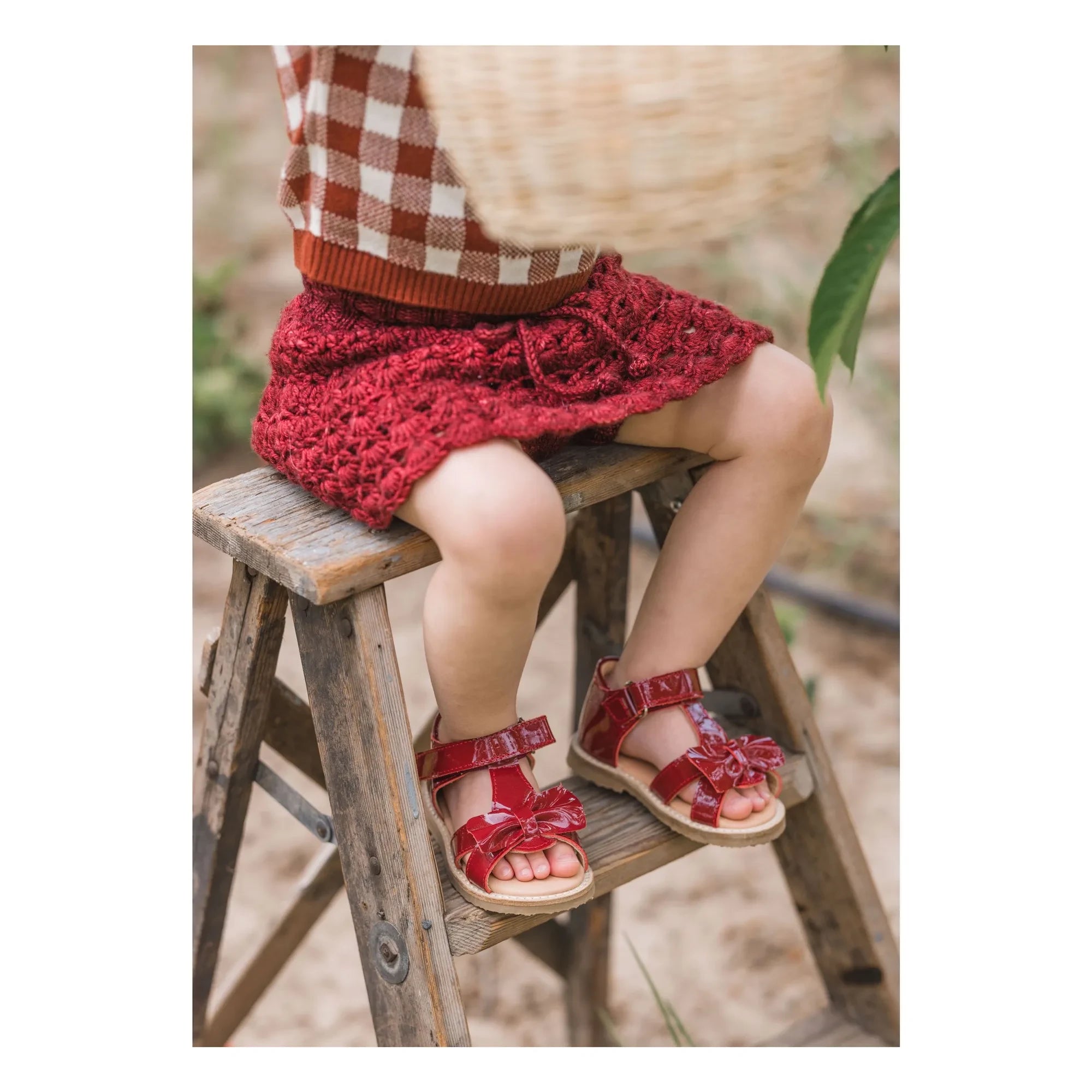 Petit Nord - Sandalia Gry | Rojo cereza