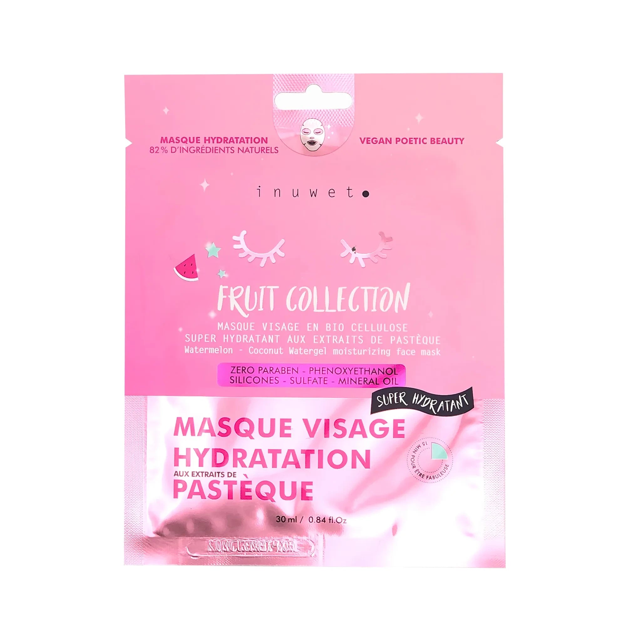 Inuwet - Mascarilla Facial Hidratante de Sandía