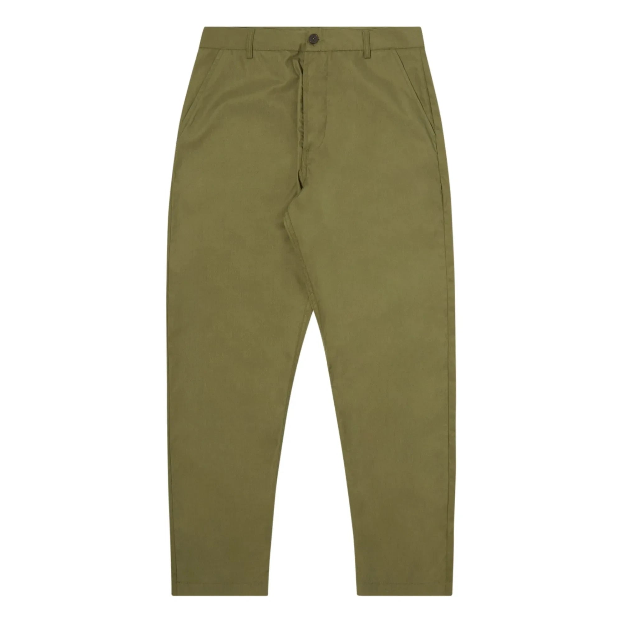 Universal Works - Pantalones chinos militares de fibra reciclada | Verde oliva