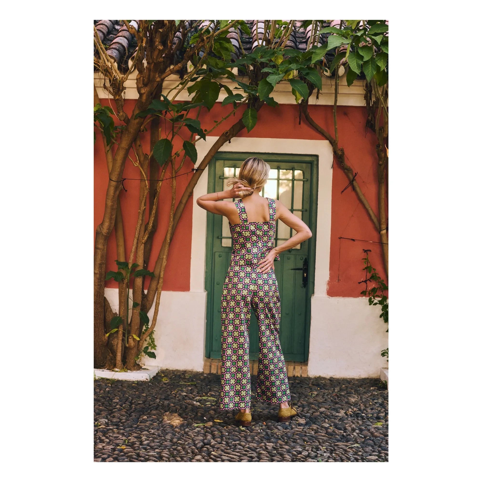 Maria de la Orden - Top de algodón Bowen | Rosa