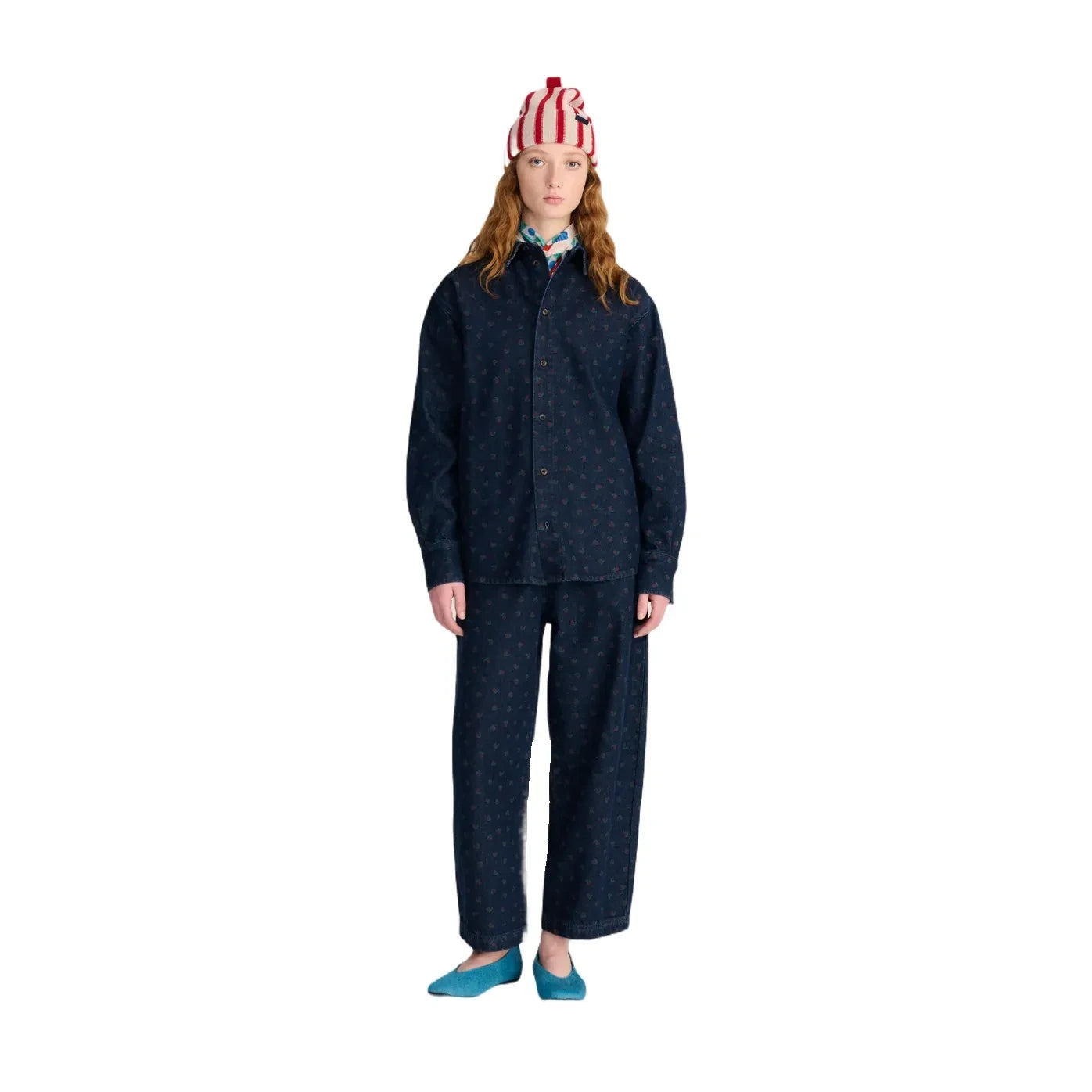 Bobo Choses - Camisa de algodón orgánico Swamp Whirl | Azul marino
