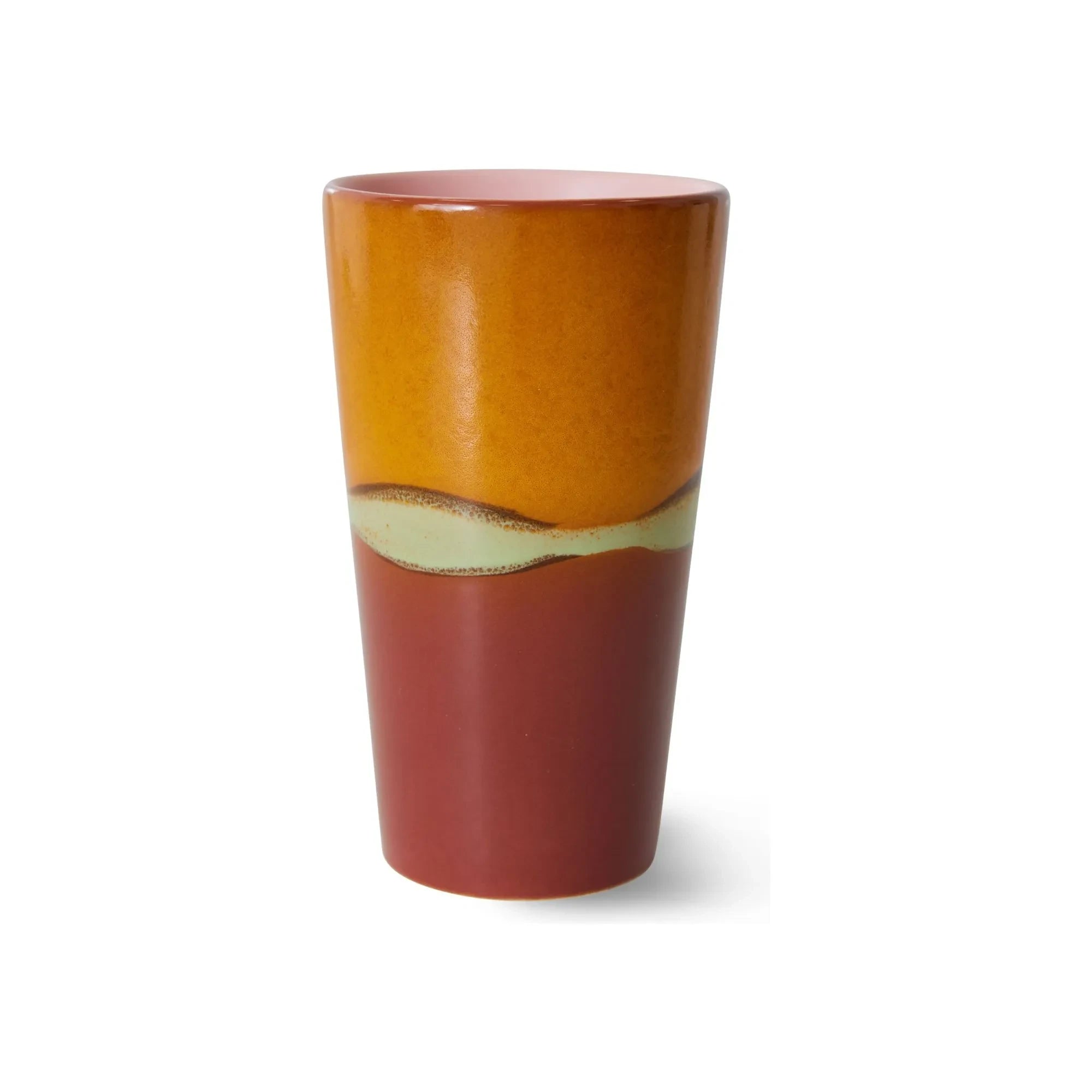 HKliving - Taza de porcelana | Naranja