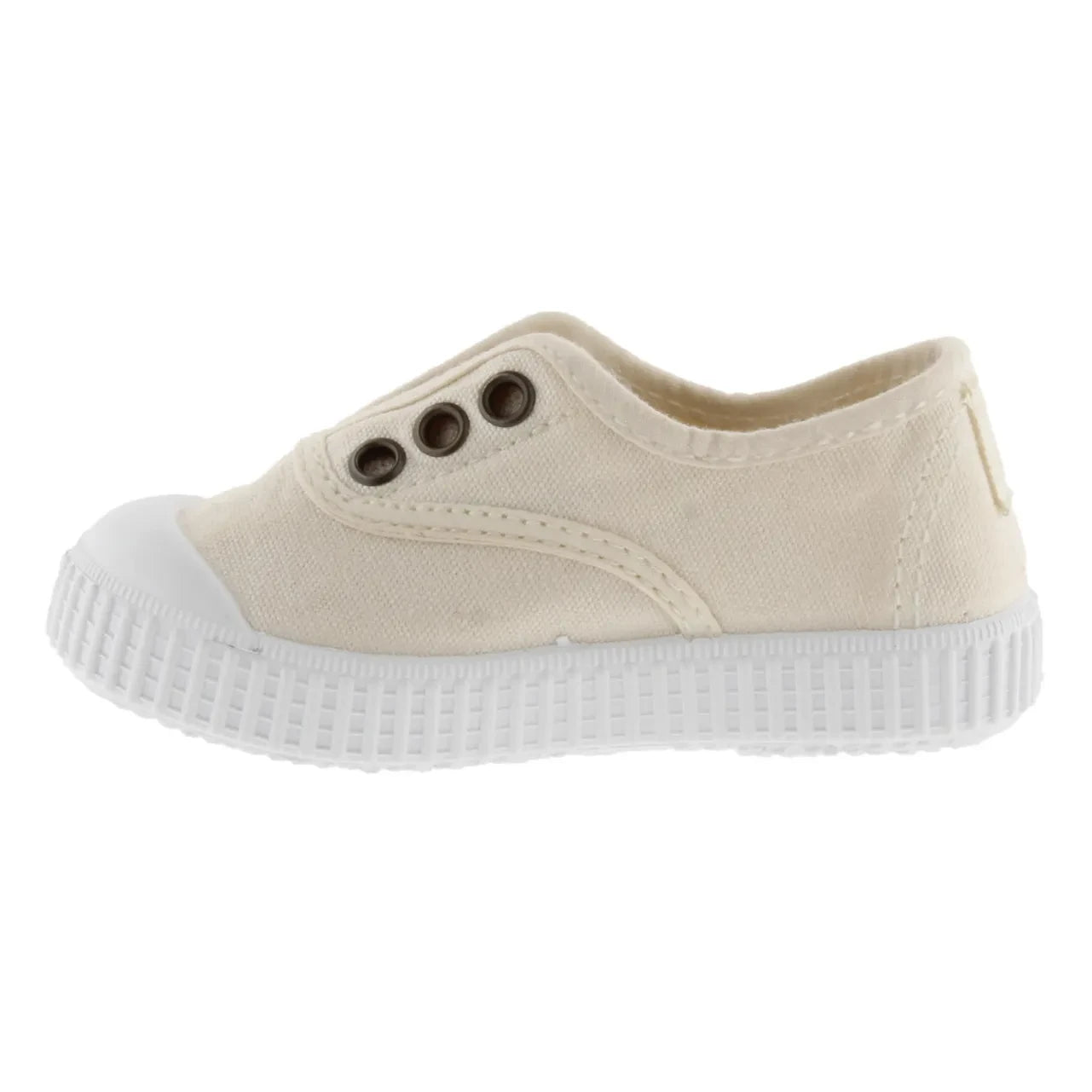 Victoria - Zapatillas Lon elásticas Inglesa | Crema