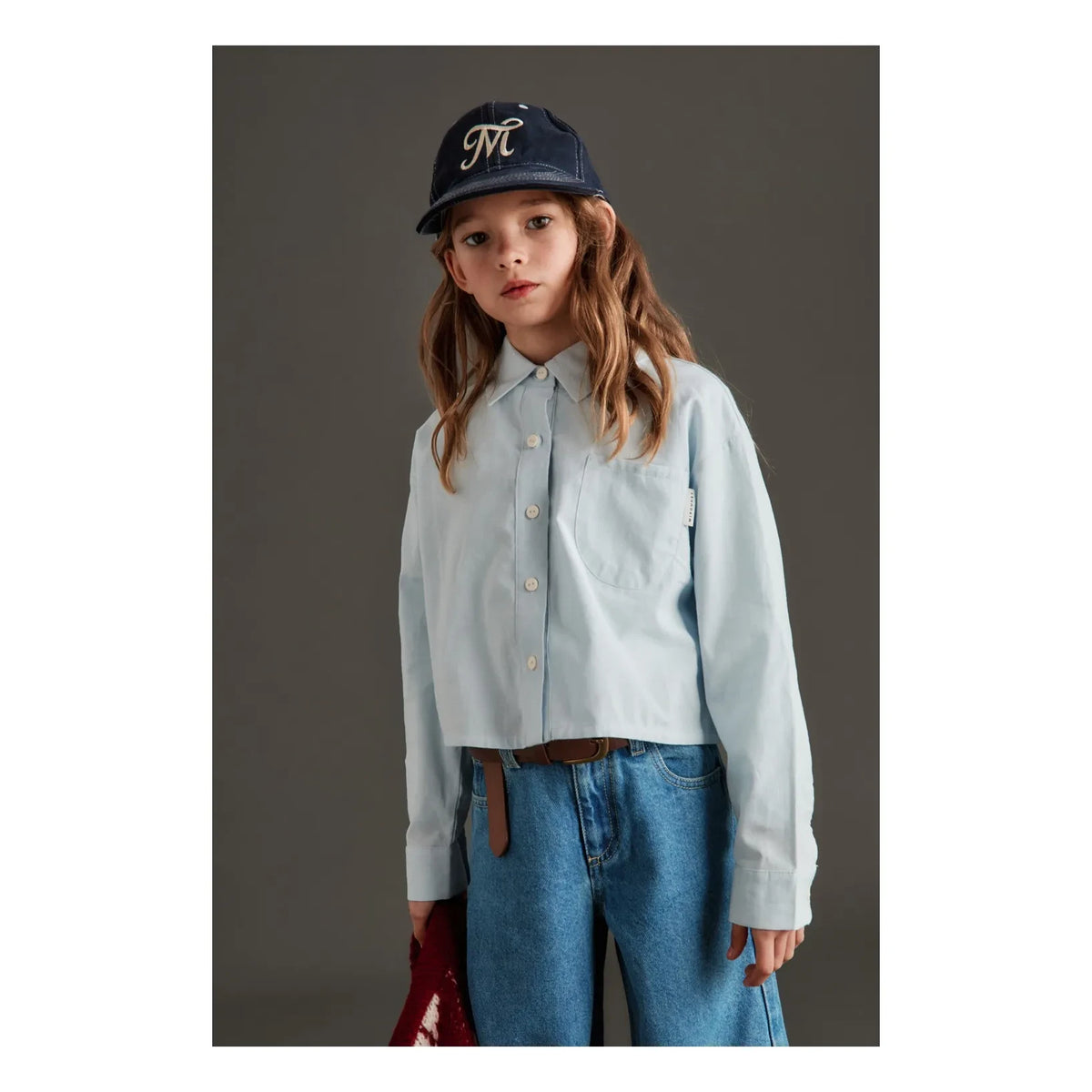 Mipounet - Camisa de popelín Juliette | Azul claro