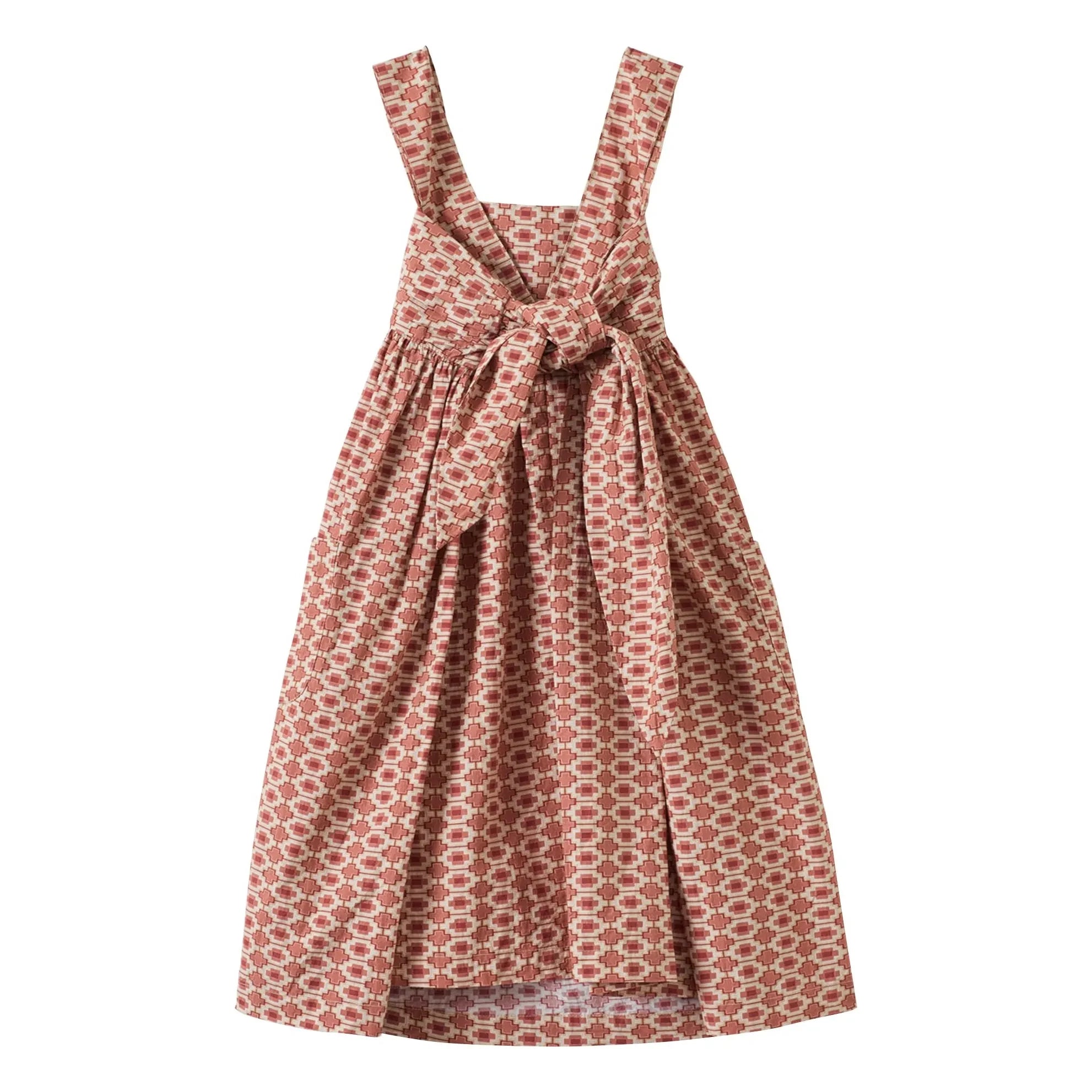 Caramel - Vestido Geométrico Abelia | Rojo Teja