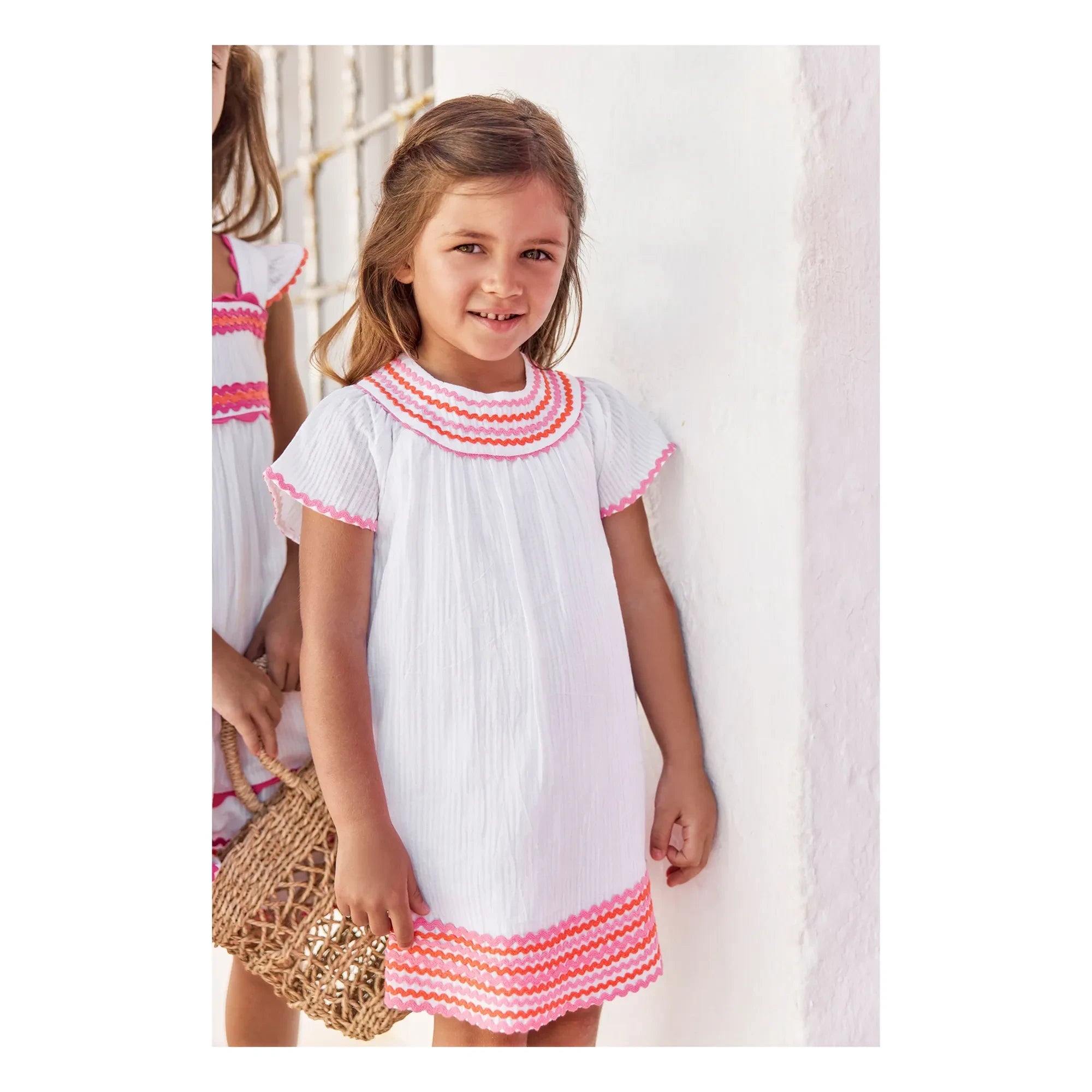Tartine et Chocolat - Vestido Fruncido | Blanco
