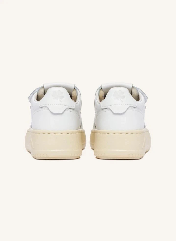 Autry - Kidstripes Zapatillas de Cuero Bajo | Blanco