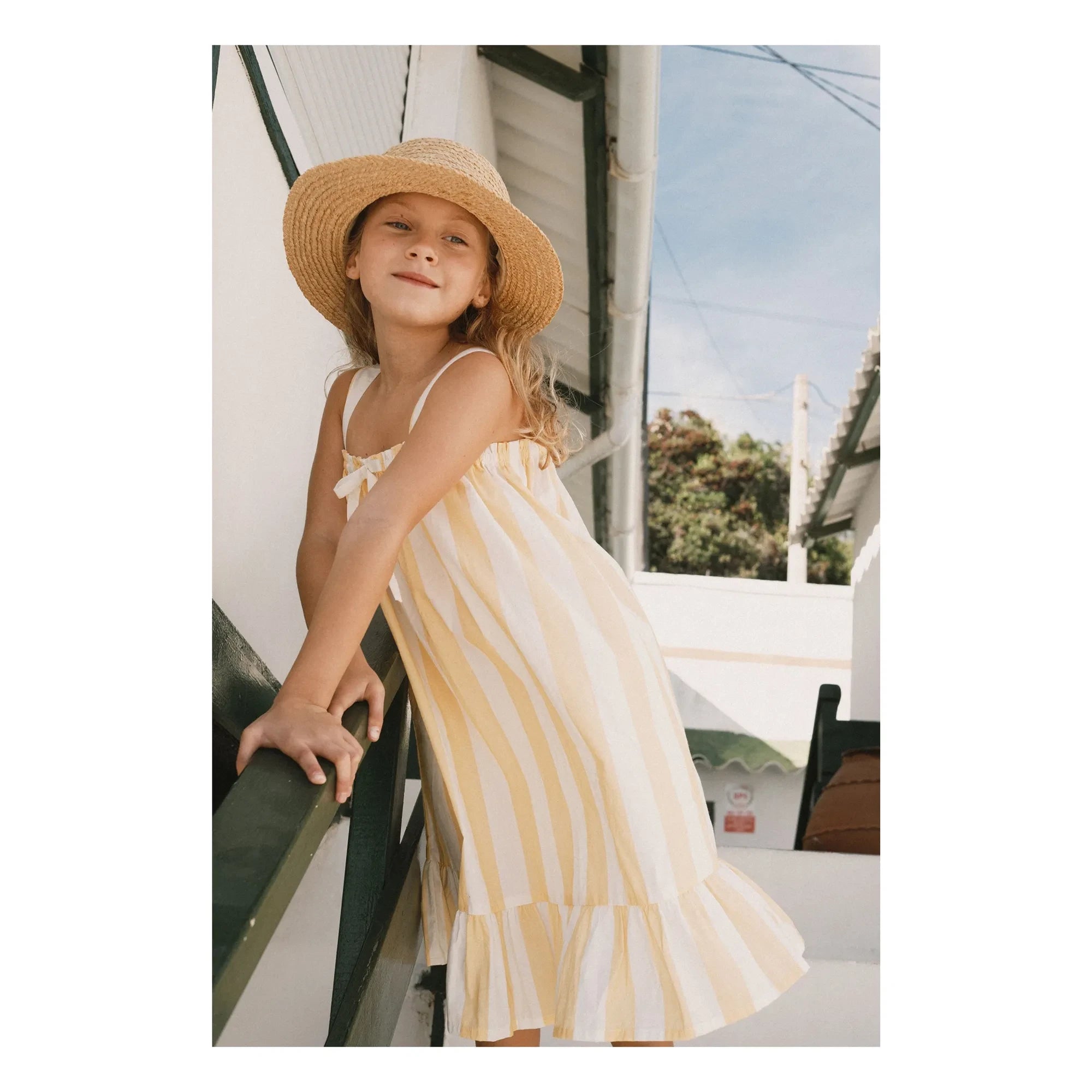 Tinycottons - Vestido Rayado | Amarillo