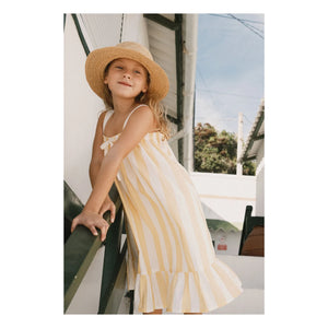 Tinycottons - Vestido Rayado | Amarillo