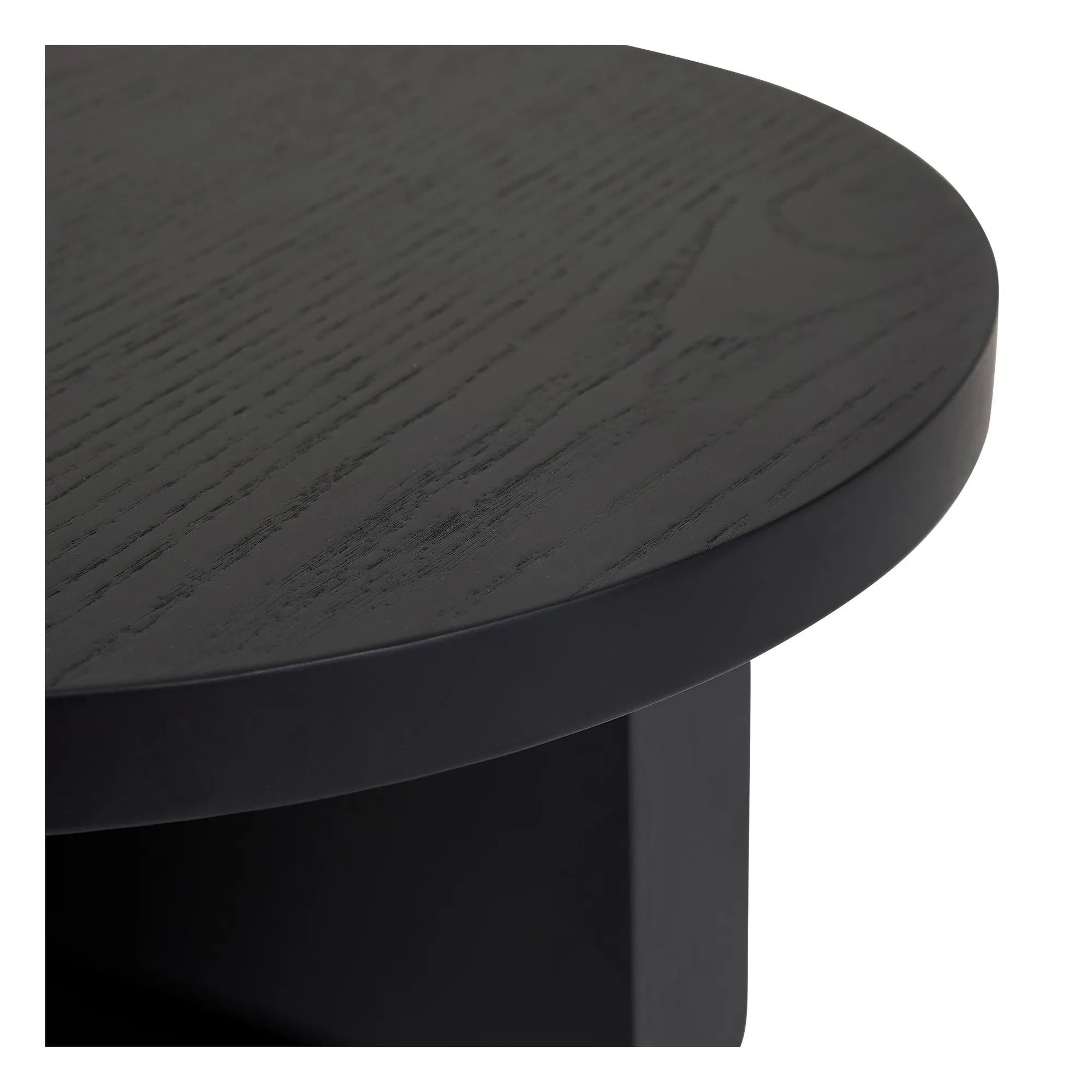 Nobodinoz - Mesita auxiliar Noon de madera lacada | Negro