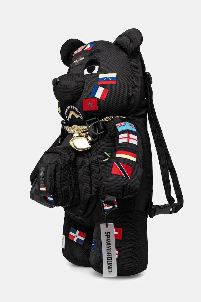 Sprayground - Siyah Küçük Boy Desenli Sırt Çantası 910B7742NSZ
