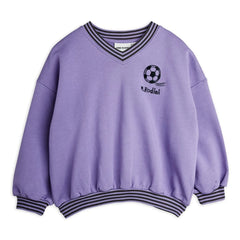 Mini Rodini - Sudadera de fútbol de algodón orgánico | Morado