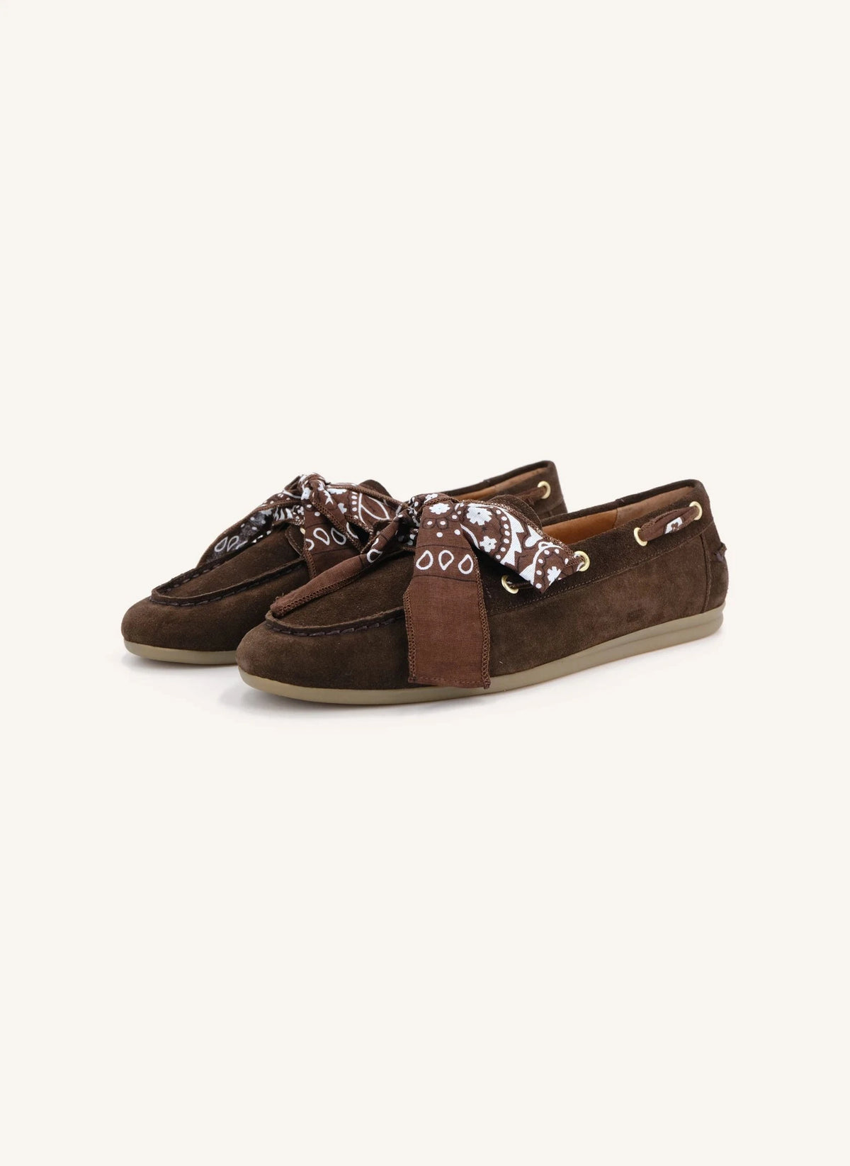 Toral - Zapatos náuticos Nahua Bandana | Marrón oscuro