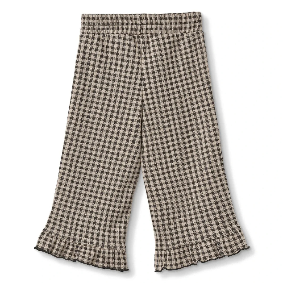 Fliink - Ella Pantalón a cuadros de algodón orgánico | Marrón