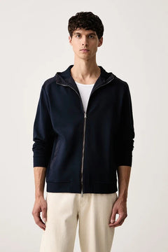 Sudadera con capucha de viscosa y cremallera para hombre Paul&Shark