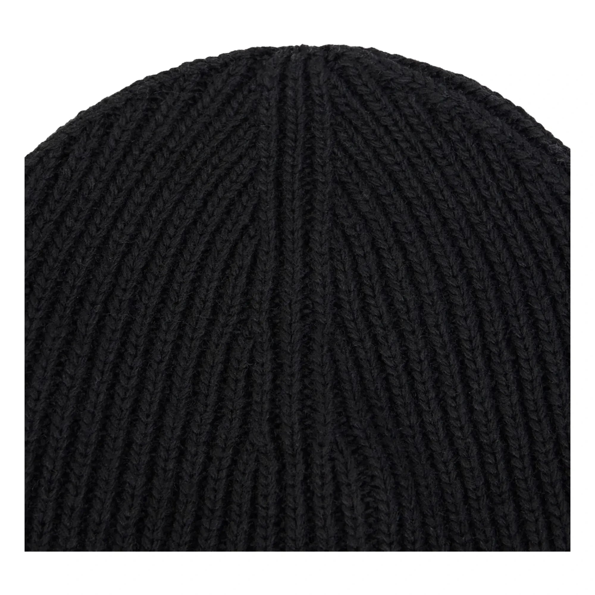 Stone Island - Gorro de lana con logo | Negro