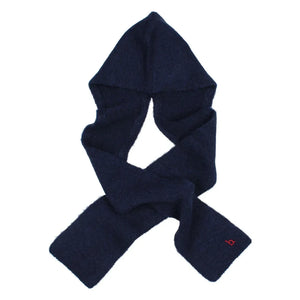 Búho - Conjunto de gorro y bufanda de chica | Azul marino