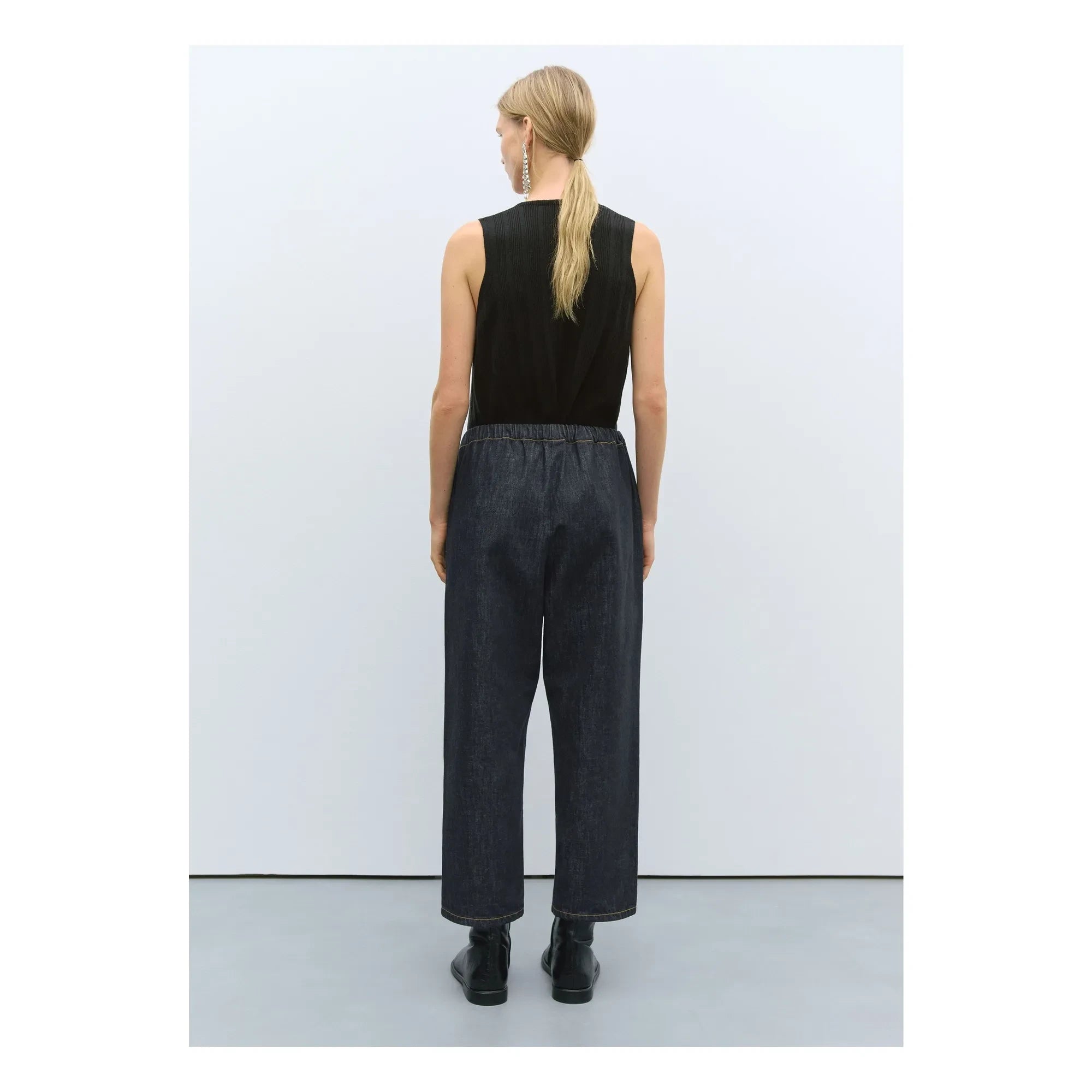 Cordera - Jeans de Algodón Orgánico Elástico y Cómodo | Negro