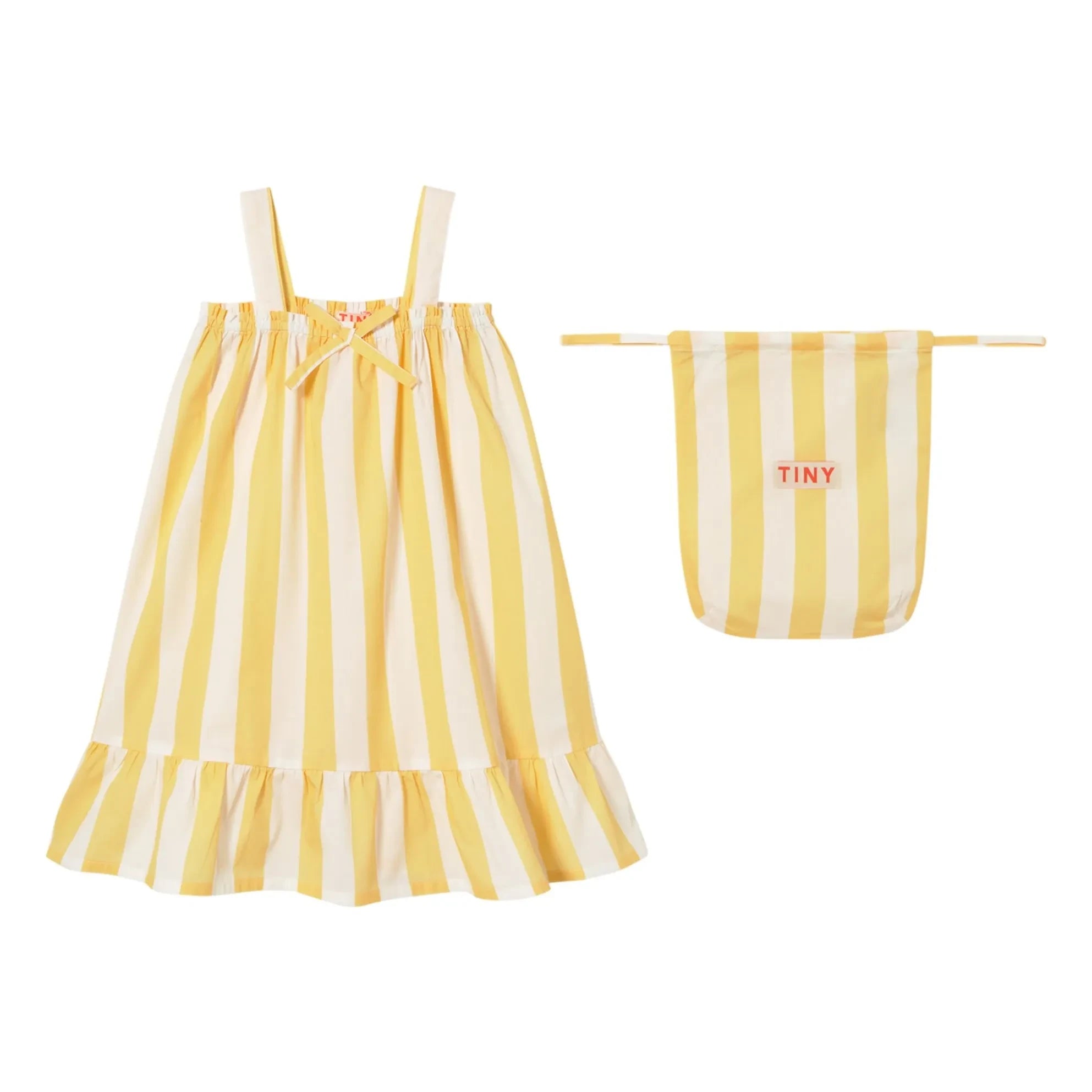 Tinycottons - Vestido Rayado | Amarillo