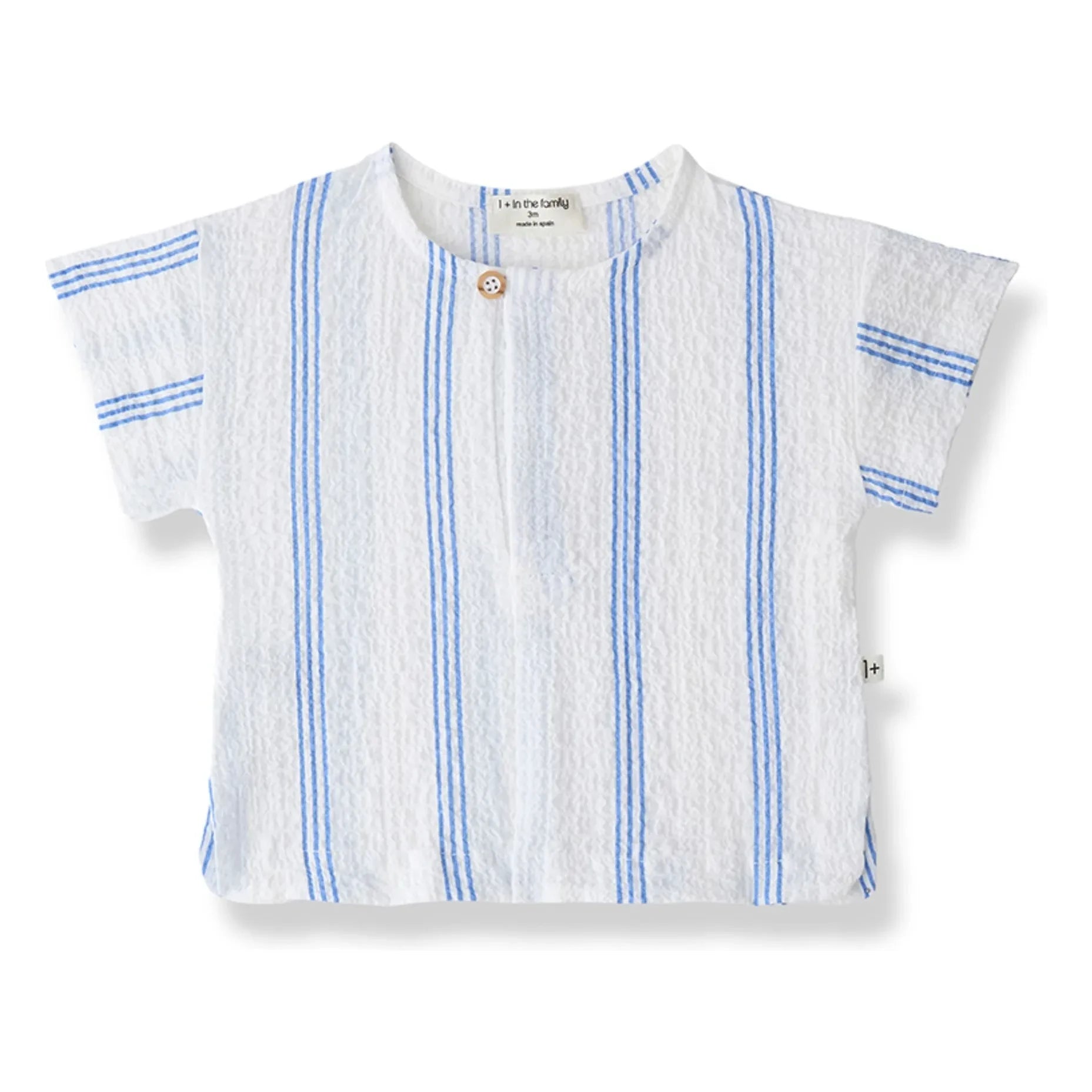 1+ in the family - Camiseta rayas Portlligat | Azul claro