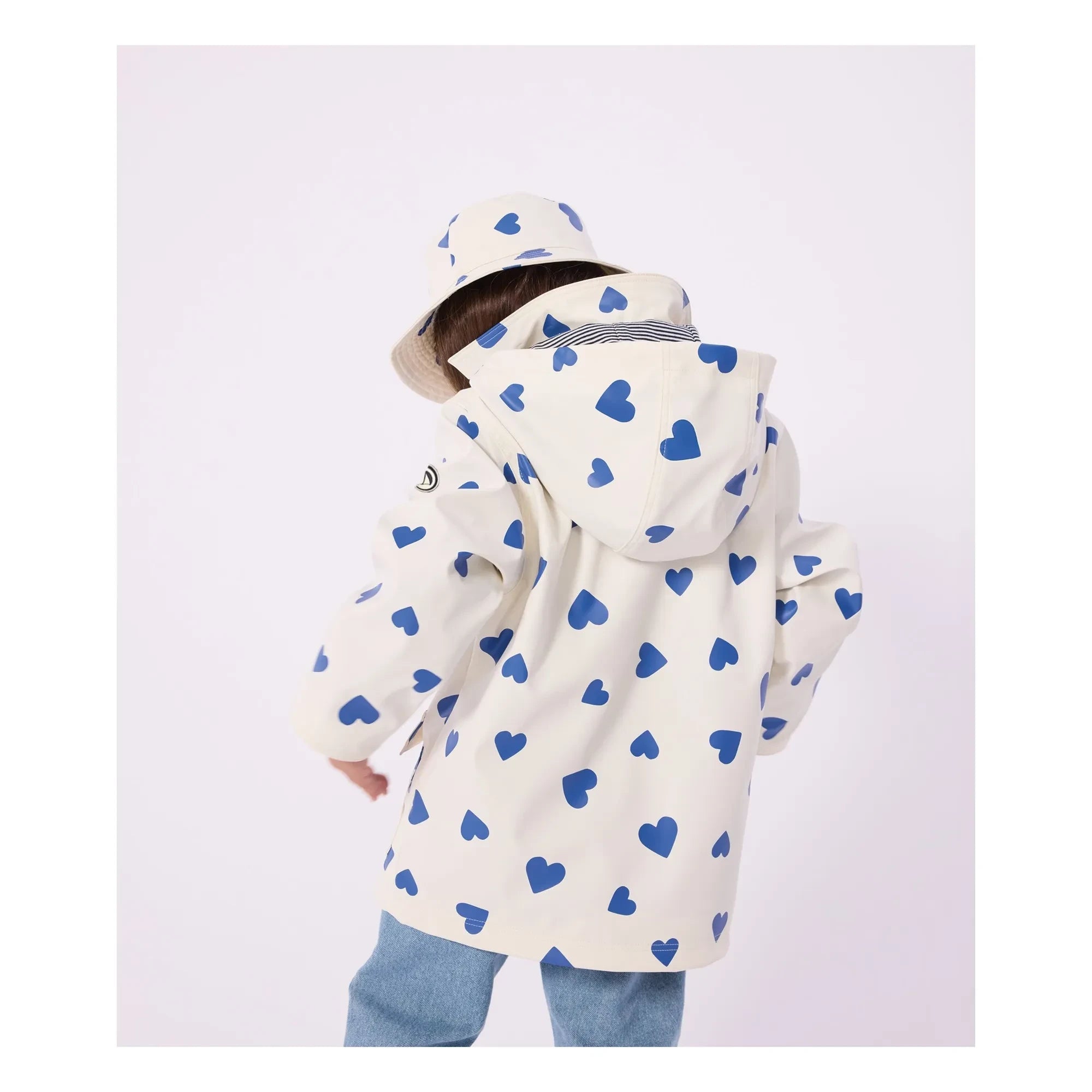 Petit Bateau - Corazones de cera icónicos Fibras recicladas | Marfil