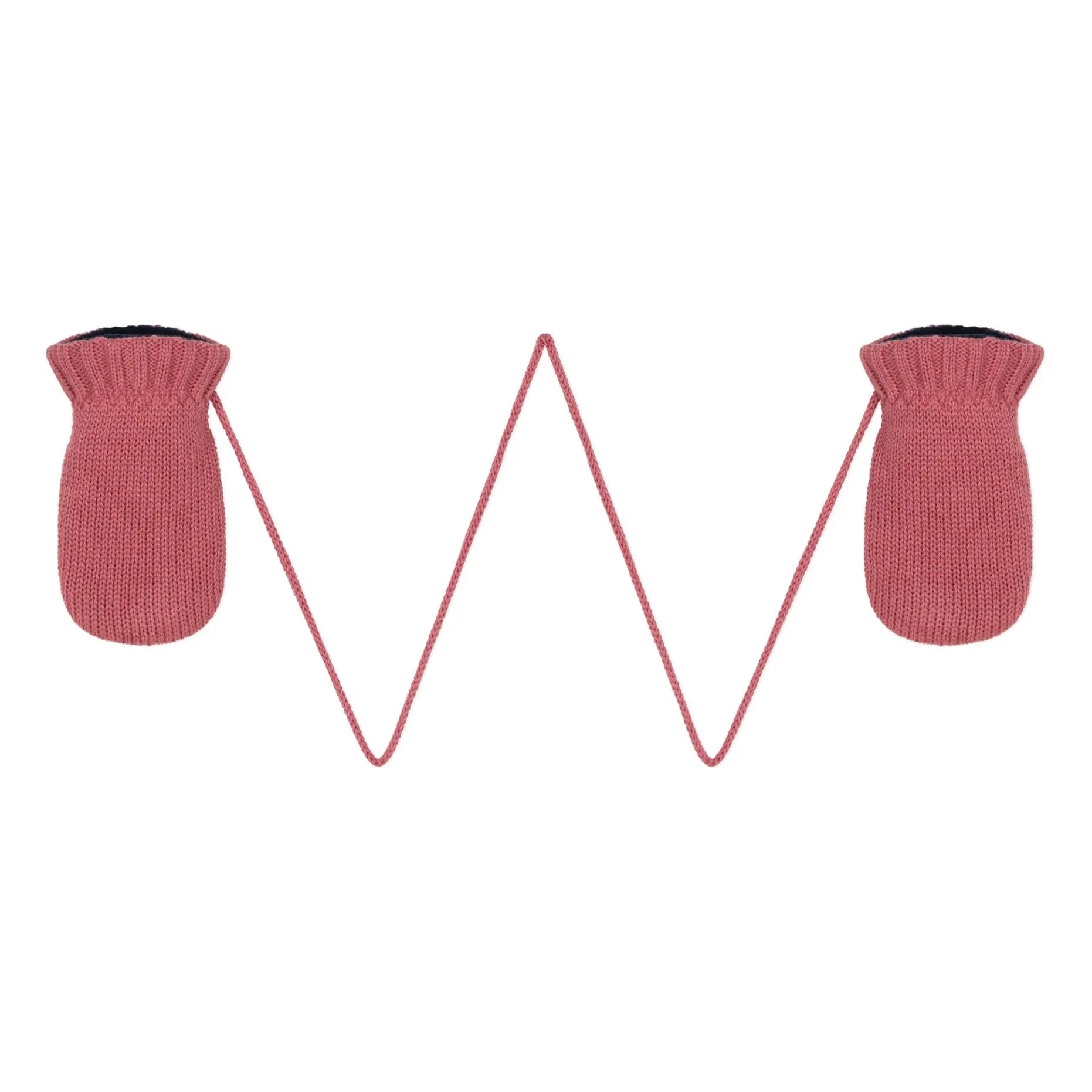 Petit Bateau - Guantes de punto forrados de borreguillo para bebé | Rosa