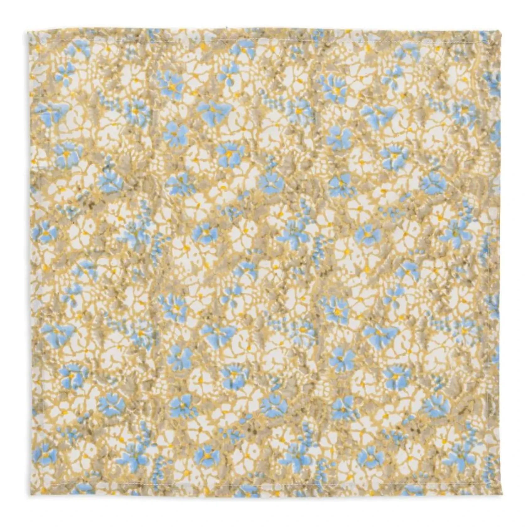 Le Monde Sauvage - Servilleta Madras - Set de 8 | Amarillo