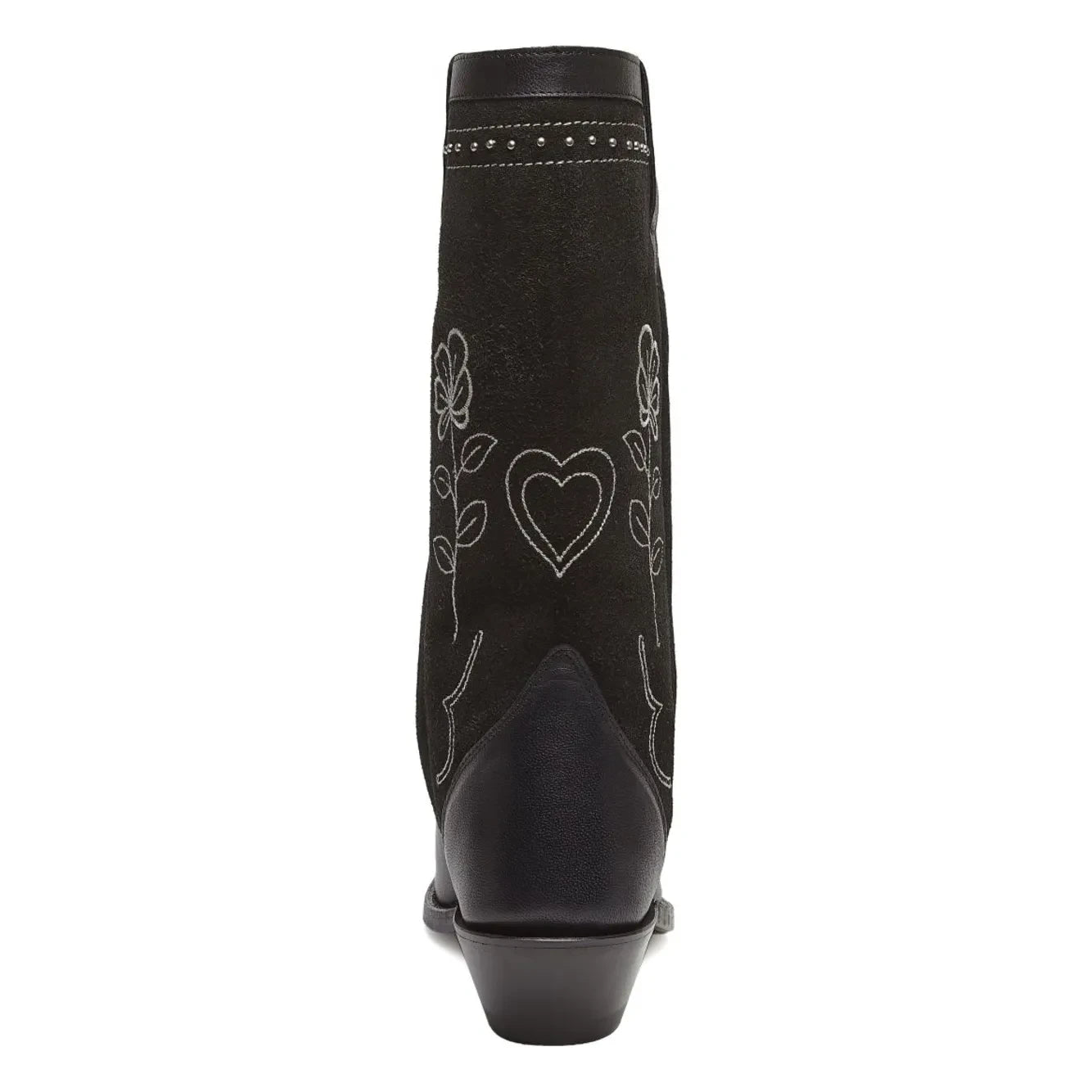 Bootstock - Botas cowboy Haily con tachuelas de ante | Negro