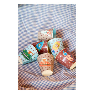 Rice - Vasos Space Dog - Set de 6 | Azul
