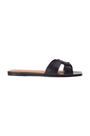Pantufla de cuero con anillo Polo Ralph Lauren