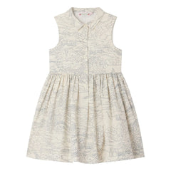 Bonpoint - Vestido Anne Paysage de algodón orgánico | Crudo