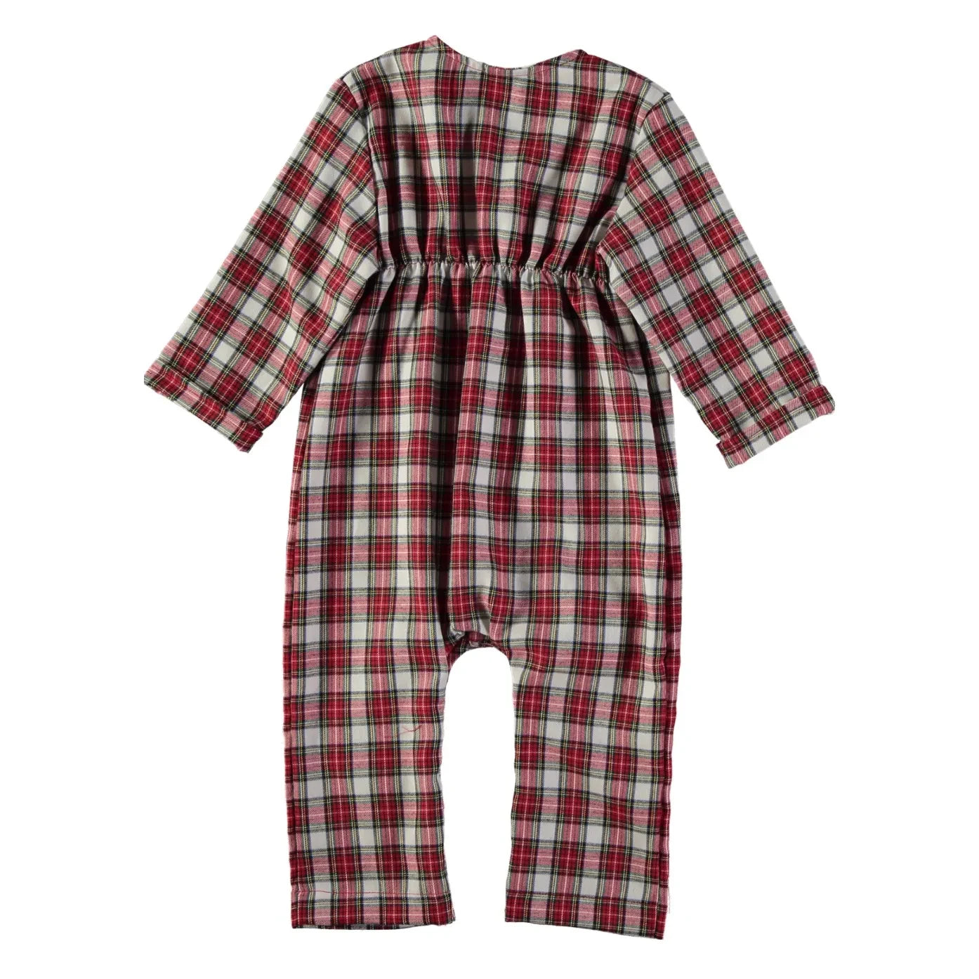 Risu Risu - Cosi Organik Pamuklu Ekose Pijama | Kırmızı