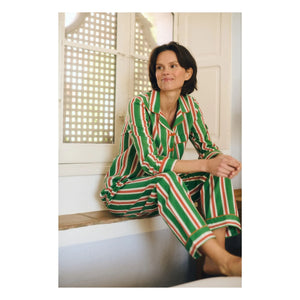 Maria de la Orden - Pijama de rayas Malo | Naranja