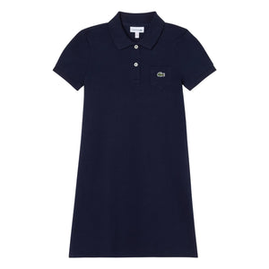 Lacoste - Vestido Polo de Algodón Orgánico | Azul Marino