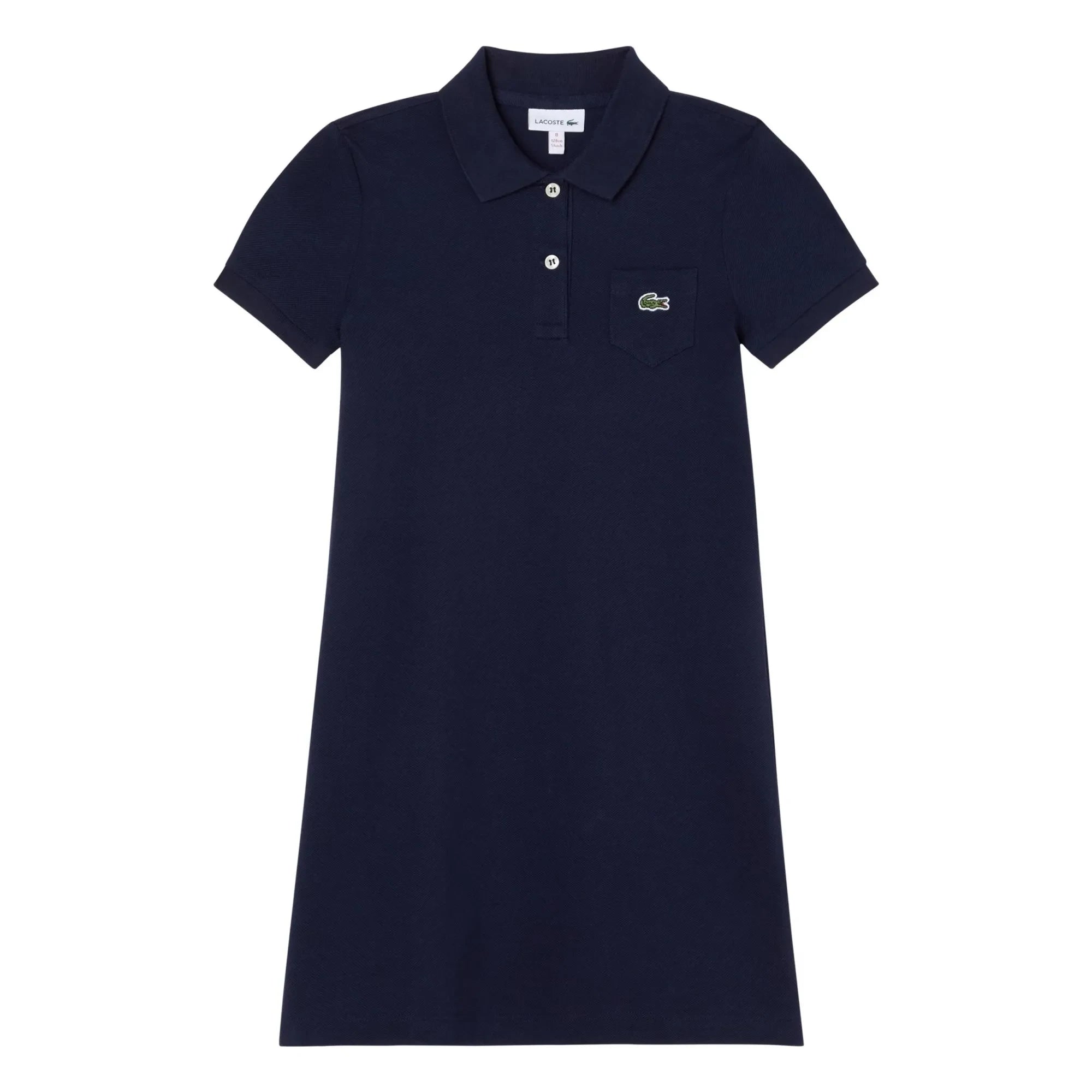 Lacoste - Vestido Polo de Algodón Orgánico | Azul Marino