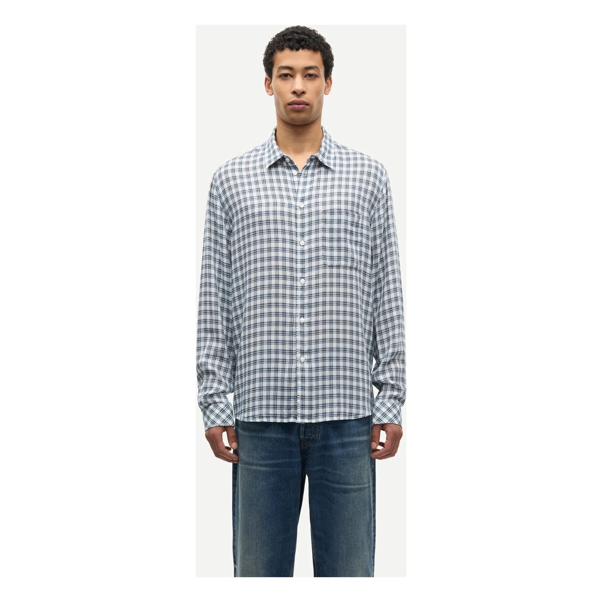 Samsoe Samsoe - Camisa Saryan J a cuadros | Azul claro