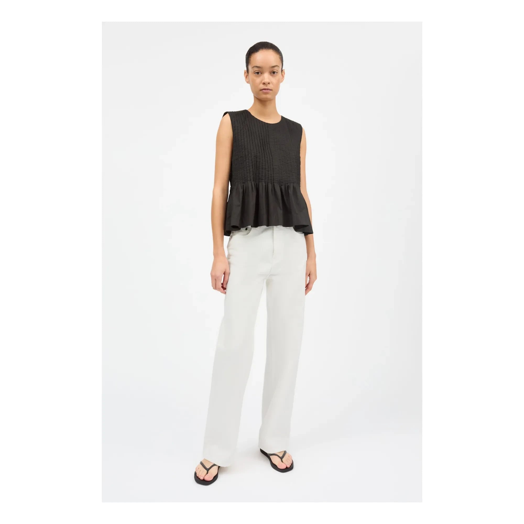 Skall Studio - Top de algodón Pavlova | Negro