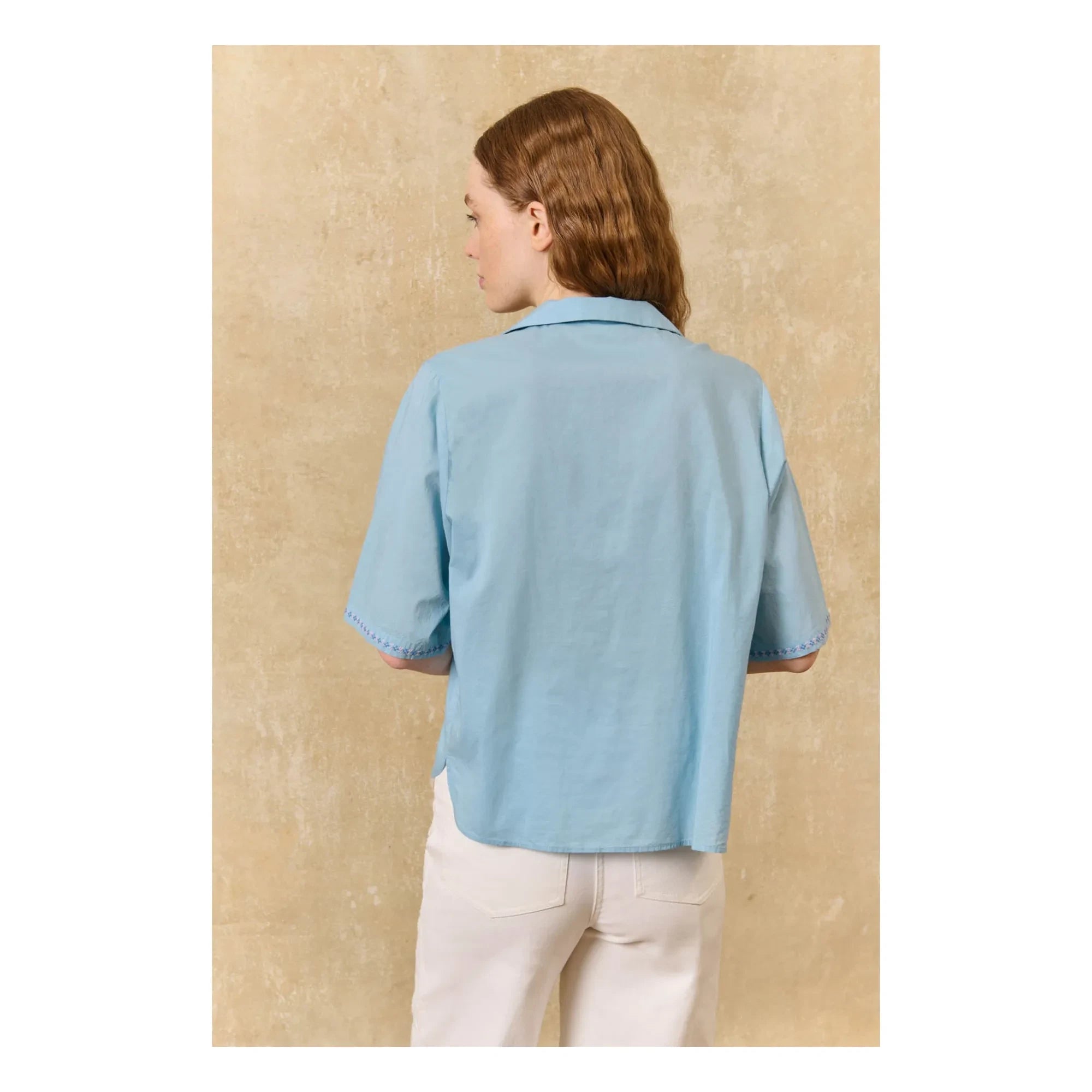 Louise Misha - Camisa Emilius | Azul