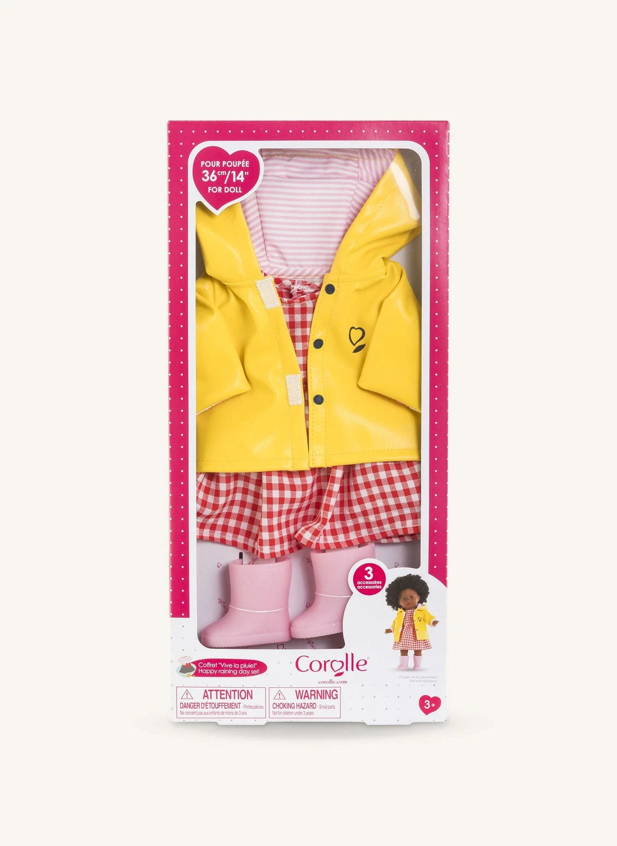 Corolle - "Vive la Pluie" Ropa | Amarillo